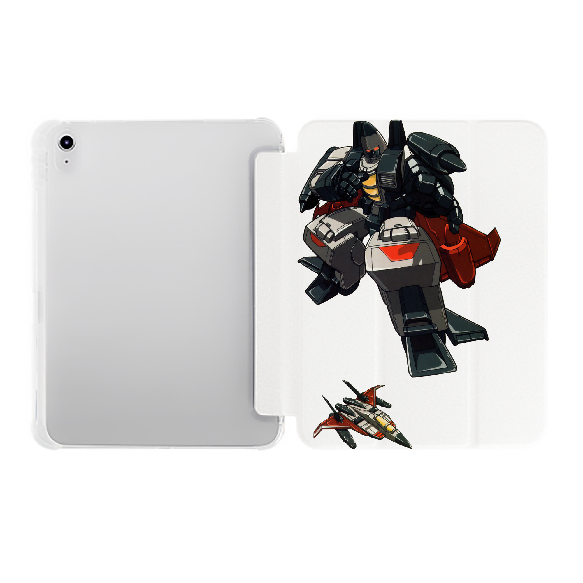 （画像用）  IPad ケース ペン収納付き 三つ折りスタンド PUレザー×シリコン 対応機種9.5/10.5/10.9インチ